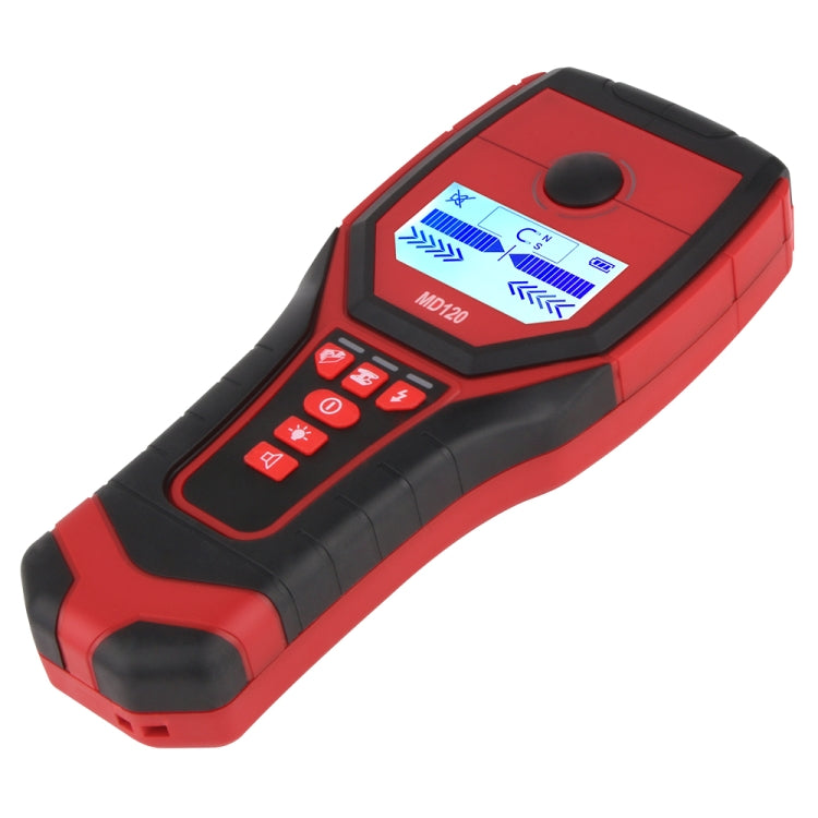 MD120 Multi-functional Wall Detector Find Metal Sensor Professional Handheld Wall Tester For Plastic Pipe Electric Wire