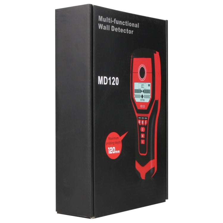 MD120 Multi-functional Wall Detector Find Metal Sensor Professional Handheld Wall Tester For Plastic Pipe Electric Wire