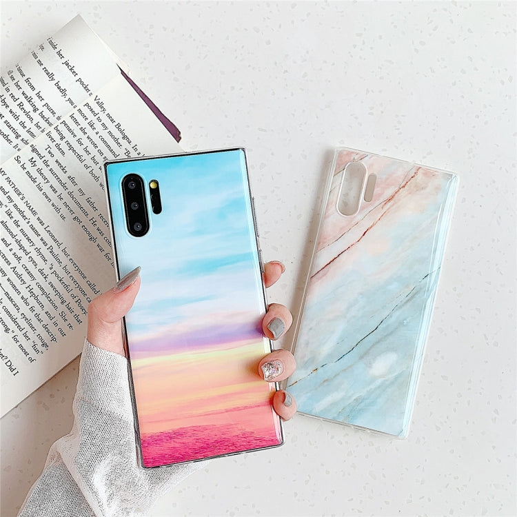 TPU Smooth Marbled IMD Mobile Phone Case for Galaxy Note 10+