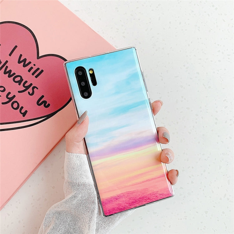 TPU Smooth Marbled IMD Mobile Phone Case for Galaxy Note 10+