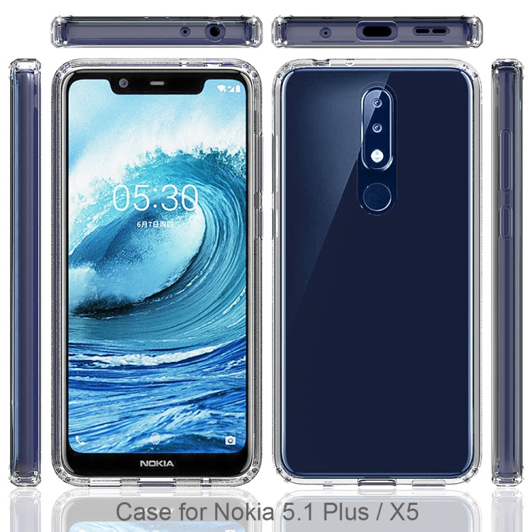 Scratchproof TPU + Acrylic Protective Case for Nokia 5.1Plus