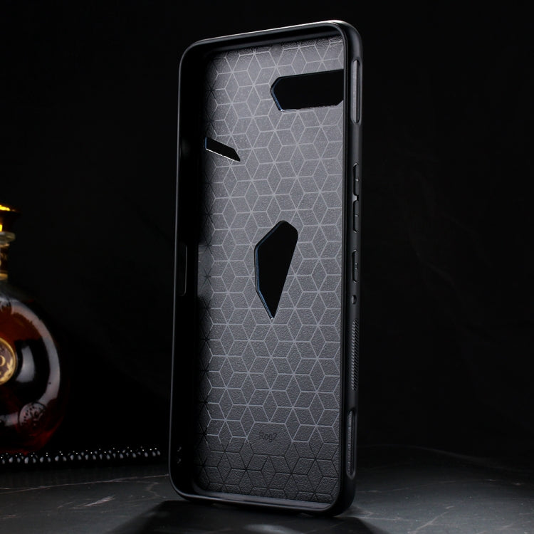 Shockproof Sheep Skin PC + PU + TPU Case For Asus ROG Phone II ZS660KL(Brown)