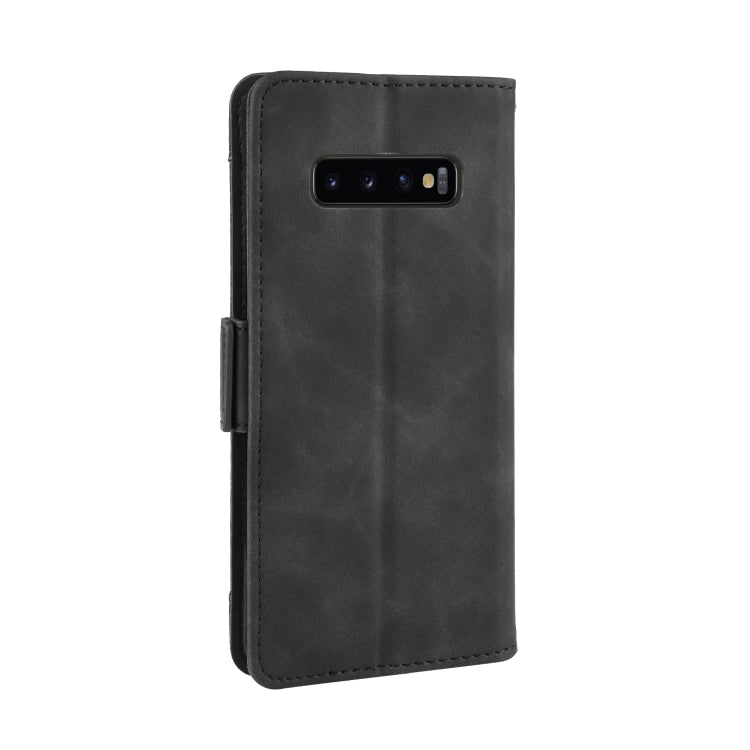 Wallet Style Skin Feel Calf Pattern Leather Case for Galaxy S10+, with Separate Card Slot