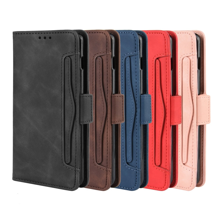 Wallet Style Skin Feel Calf Pattern Leather Case for Galaxy S10+, with Separate Card Slot