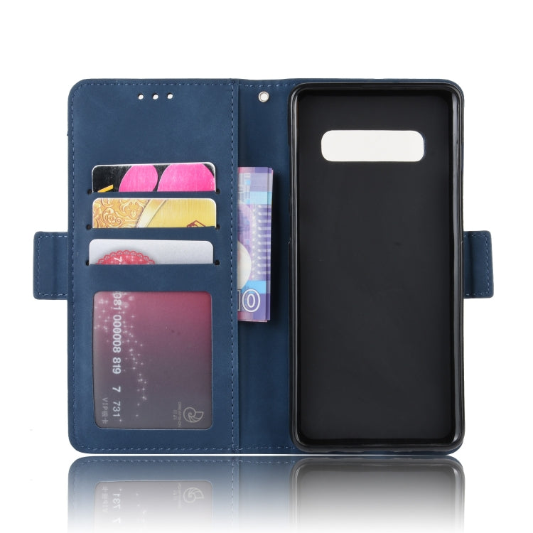 Wallet Style Skin Feel Calf Pattern Leather Case for Galaxy S10+, with Separate Card Slot