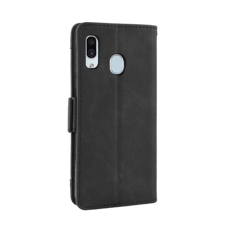 Wallet Style Skin Feel Calf Pattern Leather Case For Galaxy A40,with Separate Card Slot