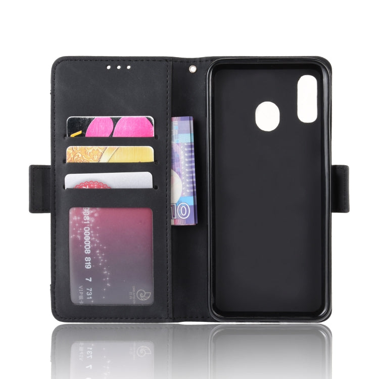 Wallet Style Skin Feel Calf Pattern Leather Case For Galaxy A40,with Separate Card Slot