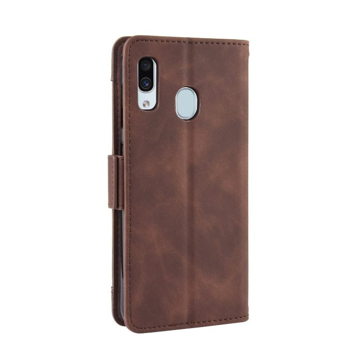 Wallet Style Skin Feel Calf Pattern Leather Case For Galaxy A40,with Separate Card Slot