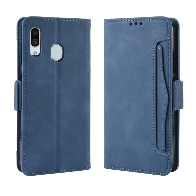 Wallet Style Skin Feel Calf Pattern Leather Case For Galaxy A40,with Separate Card Slot