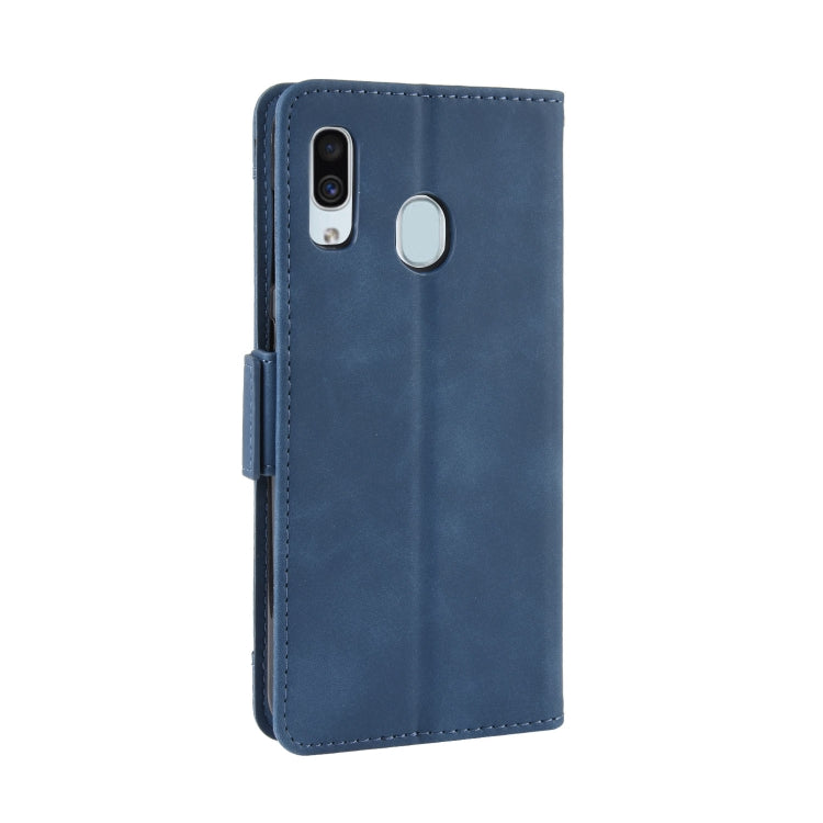 Wallet Style Skin Feel Calf Pattern Leather Case For Galaxy A40,with Separate Card Slot