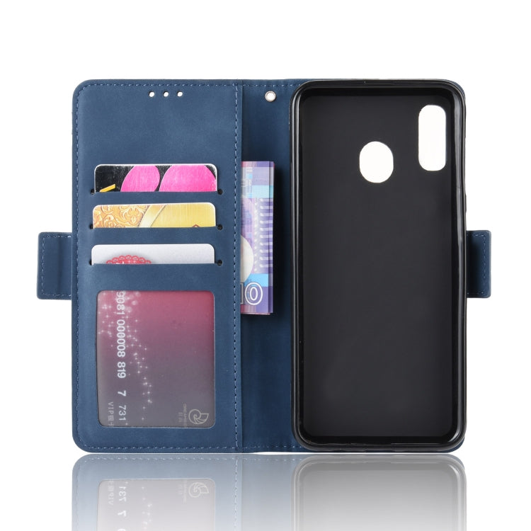 Wallet Style Skin Feel Calf Pattern Leather Case For Galaxy A40,with Separate Card Slot