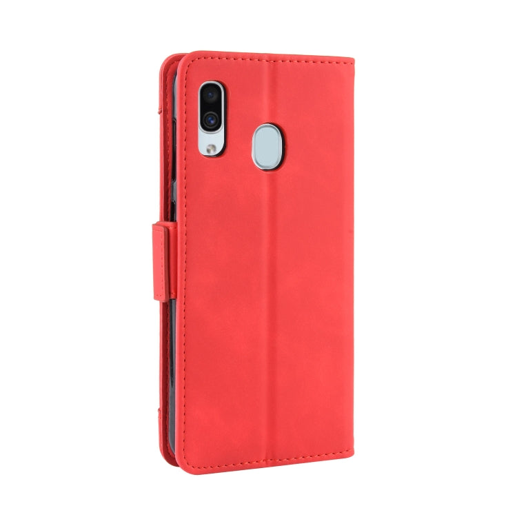 Wallet Style Skin Feel Calf Pattern Leather Case For Galaxy A40,with Separate Card Slot