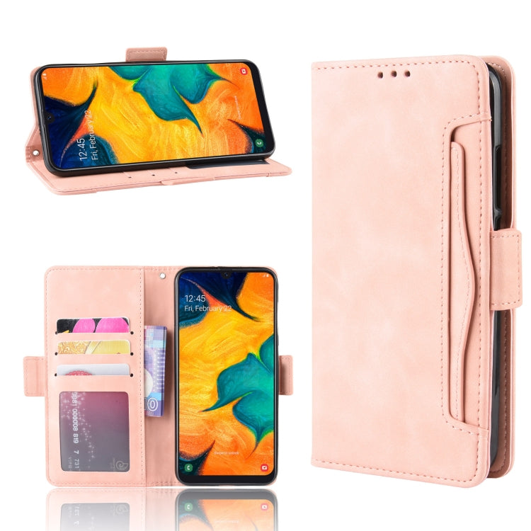 Wallet Style Skin Feel Calf Pattern Leather Case For Galaxy A40,with Separate Card Slot