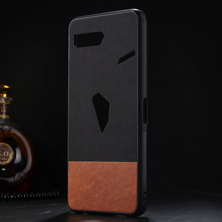 Shockproof Color Matching Denim PC + PU + TPU Protective Case For Asus ROG Phone II ZS660KL