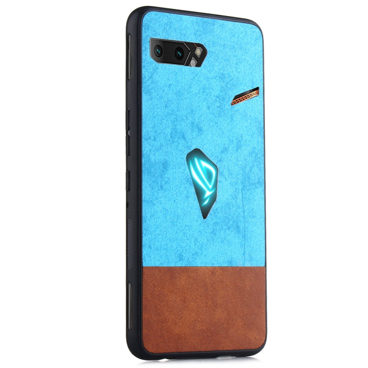 Shockproof Color Matching Denim PC + PU + TPU Protective Case For Asus ROG Phone II ZS660KL