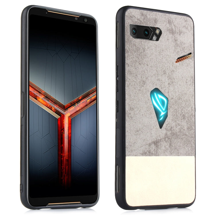 Shockproof Color Matching Denim PC + PU + TPU Protective Case For Asus ROG Phone II ZS660KL