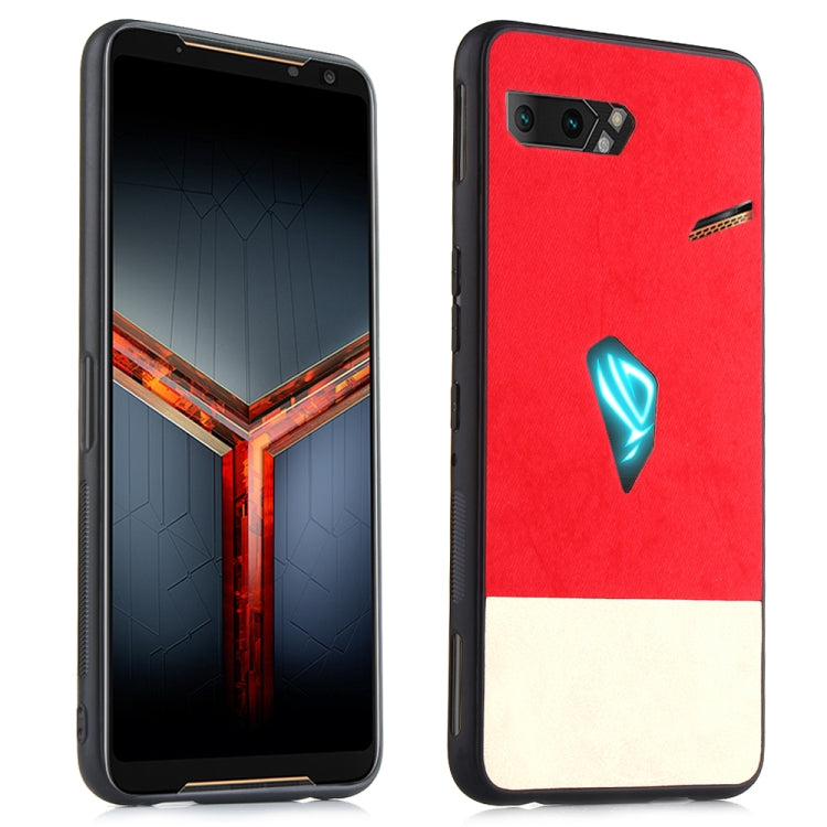 Shockproof Color Matching Denim PC + PU + TPU Protective Case For Asus ROG Phone II ZS660KL