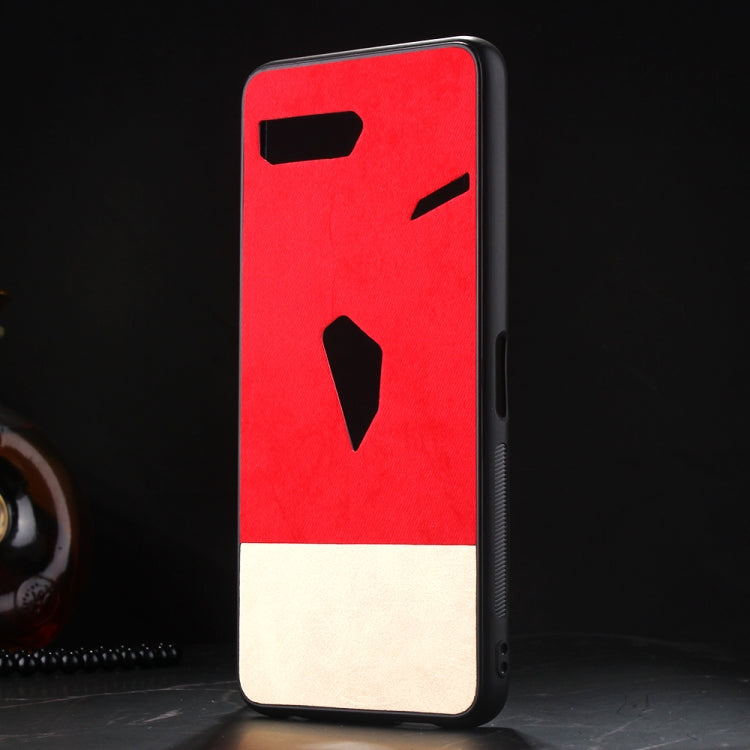 Shockproof Color Matching Denim PC + PU + TPU Protective Case For Asus ROG Phone II ZS660KL