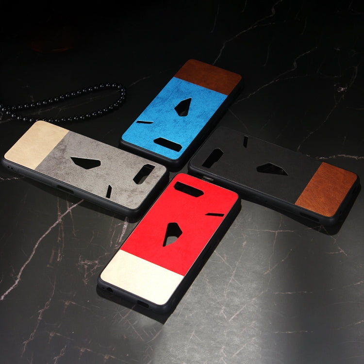 Shockproof Color Matching Denim PC + PU + TPU Protective Case For Asus ROG Phone II ZS660KL