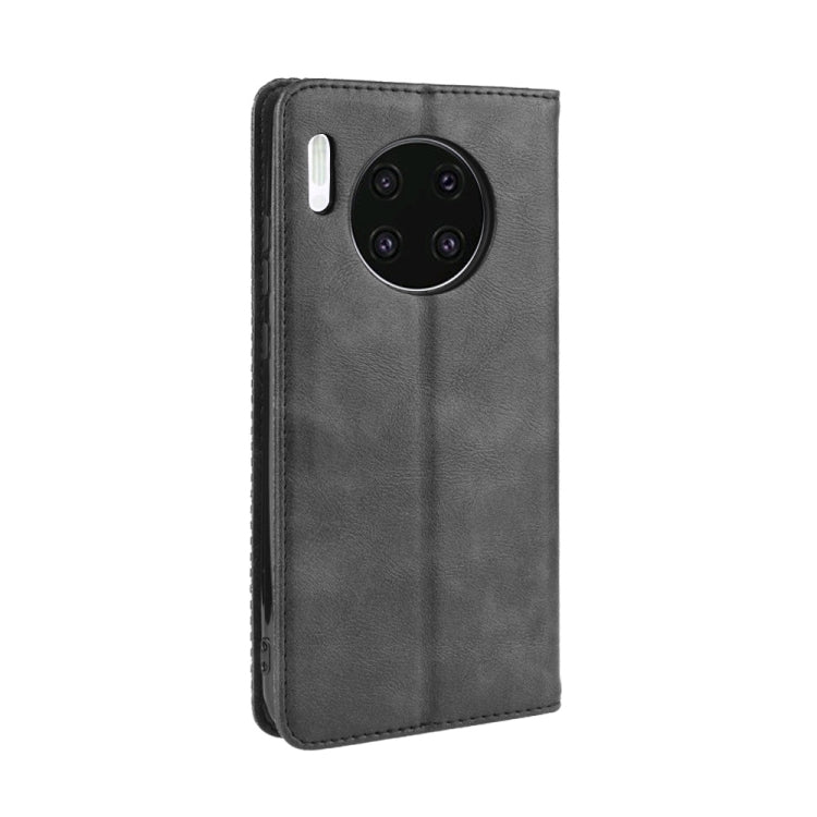 Magnetic Buckle Retro Crazy Horse Texture Horizontal Flip Leather Case for Huawei Mate 30  , with Holder & Card Slots & Photo Frame