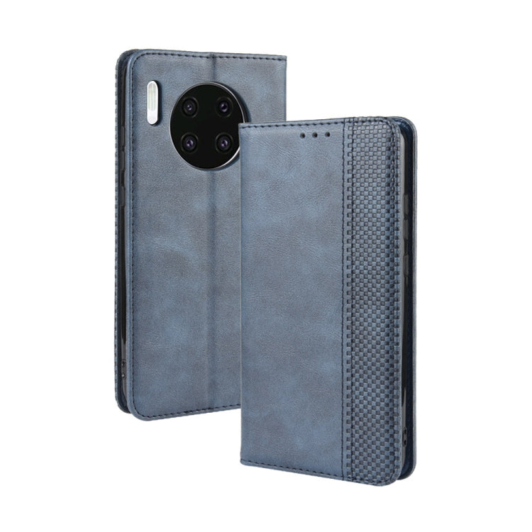 Magnetic Buckle Retro Crazy Horse Texture Horizontal Flip Leather Case for Huawei Mate 30  , with Holder & Card Slots & Photo Frame