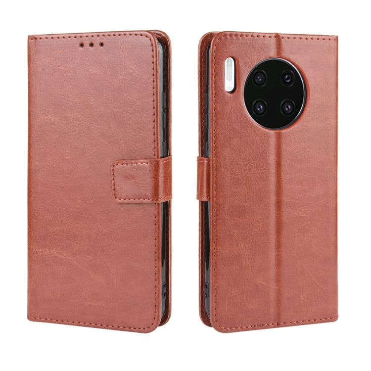 Retro Crazy Horse Texture Horizontal Flip Leather Case for Huawei Mate 30, with Holder & Card Slots & Photo Frame