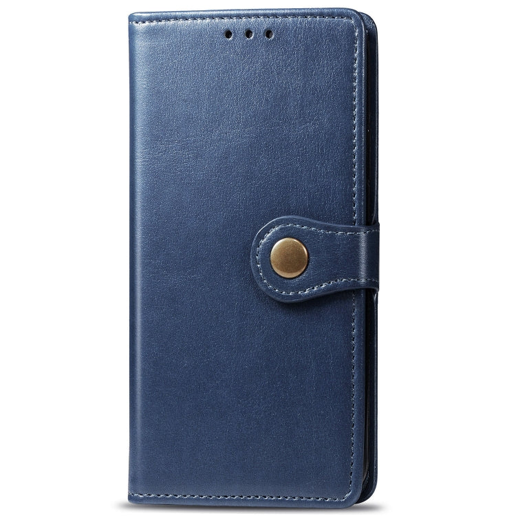 For Xiaomi Redmi Note 5 Pro Retro Solid Color Leather Buckle Mobile Phone Protection Leather Case with Photo Frame & Card Slot & Wallet & Bracket Function