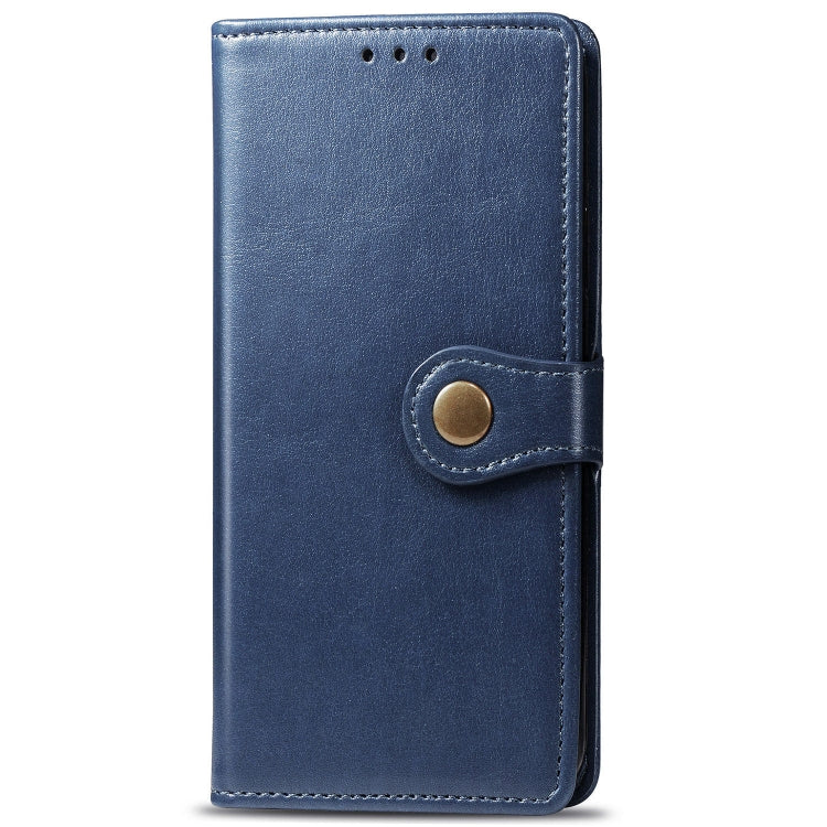 For Huawei Mate 30 Lite / Nova 5i Pro Retro Solid Color Leather Buckle Mobile Phone Protection Leather Case with Photo Frame & Card Slot & Wallet & Bracket Function