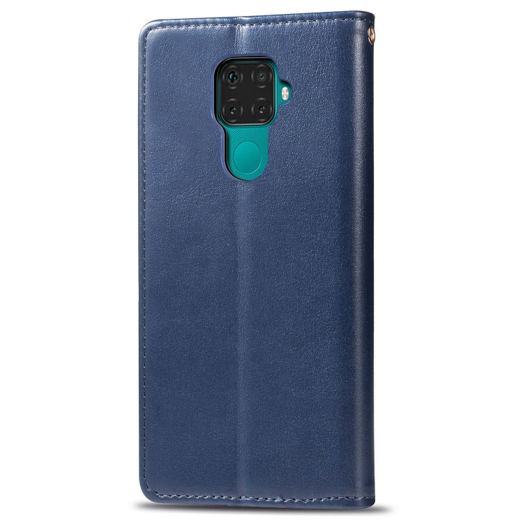 For Huawei Mate 30 Lite / Nova 5i Pro Retro Solid Color Leather Buckle Mobile Phone Protection Leather Case with Photo Frame & Card Slot & Wallet & Bracket Function