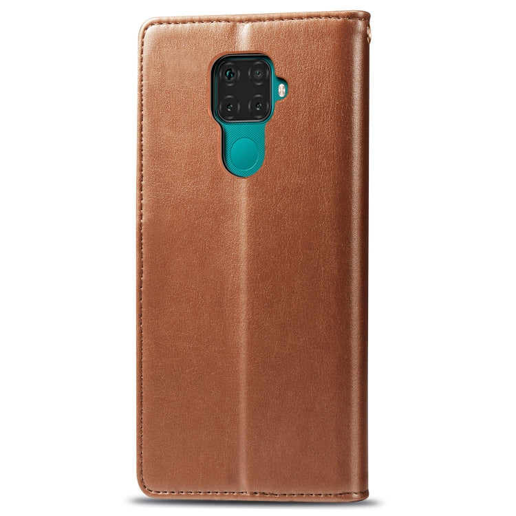 For Huawei Mate 30 Lite / Nova 5i Pro Retro Solid Color Leather Buckle Mobile Phone Protection Leather Case with Photo Frame & Card Slot & Wallet & Bracket Function