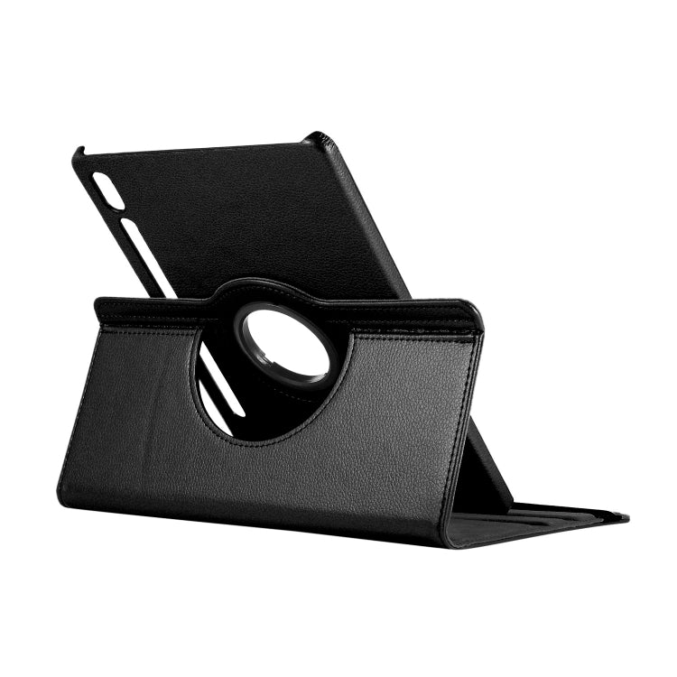 ENKAY 360 Degree Rotation Lichi Texture Leather Case with Holder for Samsung Galaxy Tab S6 10.5 T860 / T865