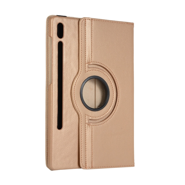 ENKAY 360 Degree Rotation Lichi Texture Leather Case with Holder for Samsung Galaxy Tab S6 10.5 T860 / T865