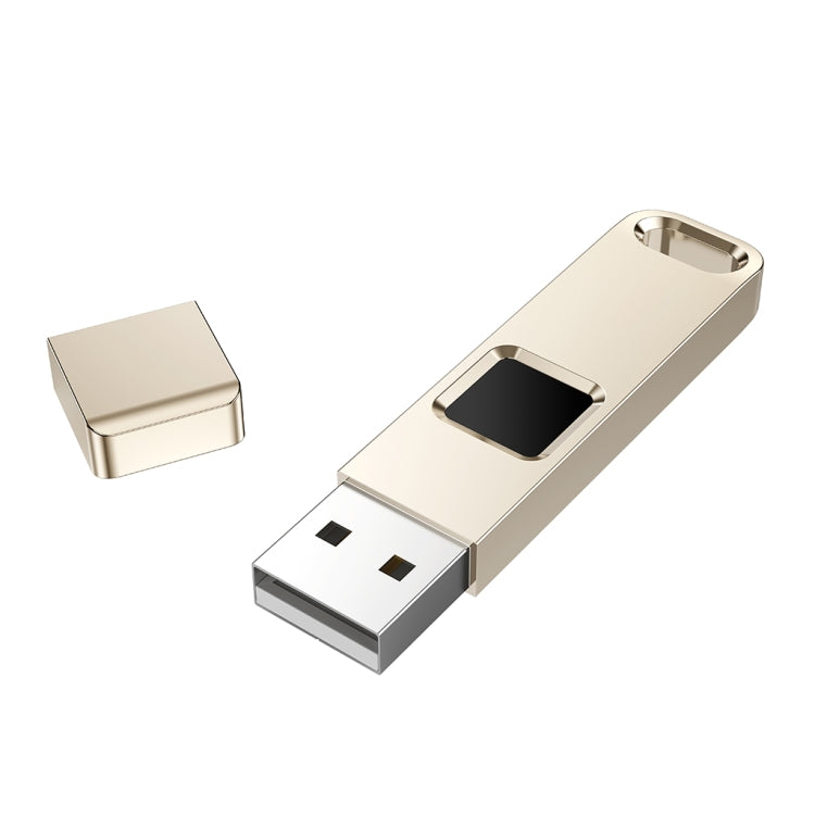 JEDX-P1S High Speed USB 2.0 Transmission Metal 32GB Fingerprint Encryption USB Disk