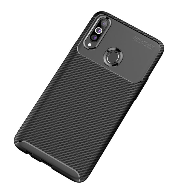 Beetle Series Carbon Fiber Texture Shockproof TPU Case for Galaxy A20s