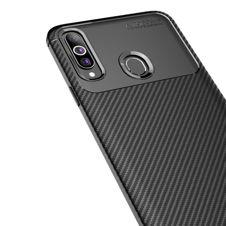 Beetle Series Carbon Fiber Texture Shockproof TPU Case for Galaxy A20s