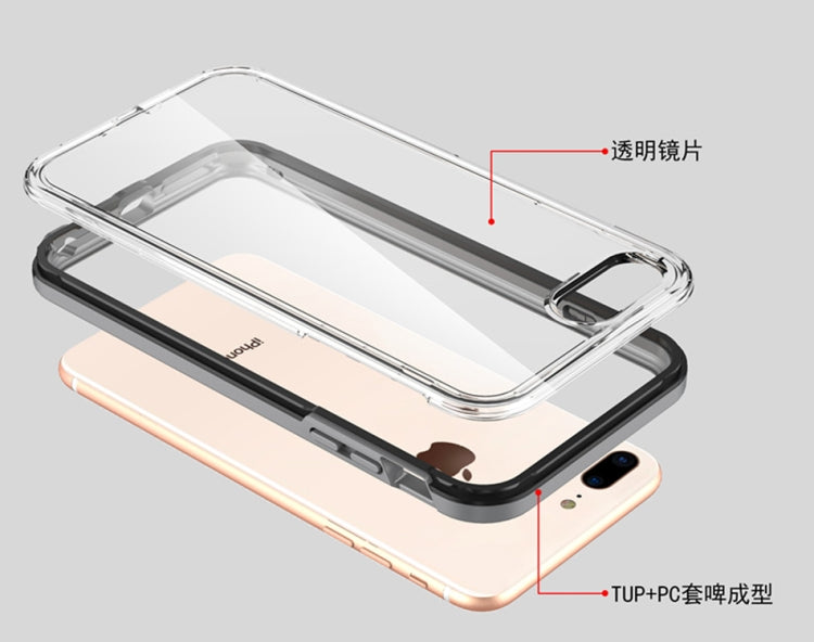 2 in 1 TPU+PC Solid Color Combination Case For iPhone 6 / 7 / 8