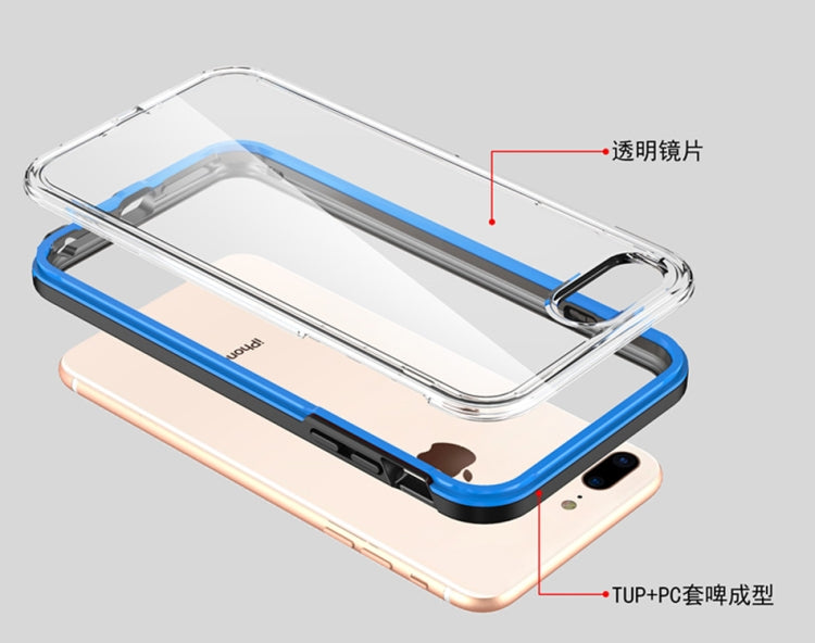 2 in 1 TPU+PC Solid Color Combination Case For iPhone 6 / 7 / 8
