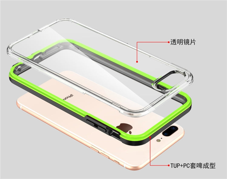 2 in 1 TPU+PC Solid Color Combination Case For iPhone 6 / 7 / 8
