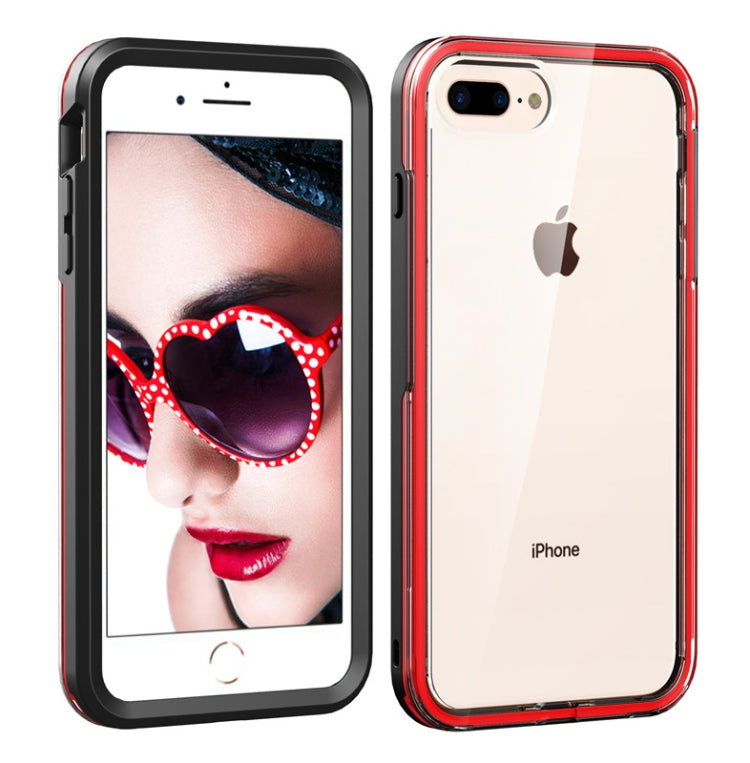 2 in 1 TPU+PC Solid Color Combination Case For iPhone 6 / 7 / 8