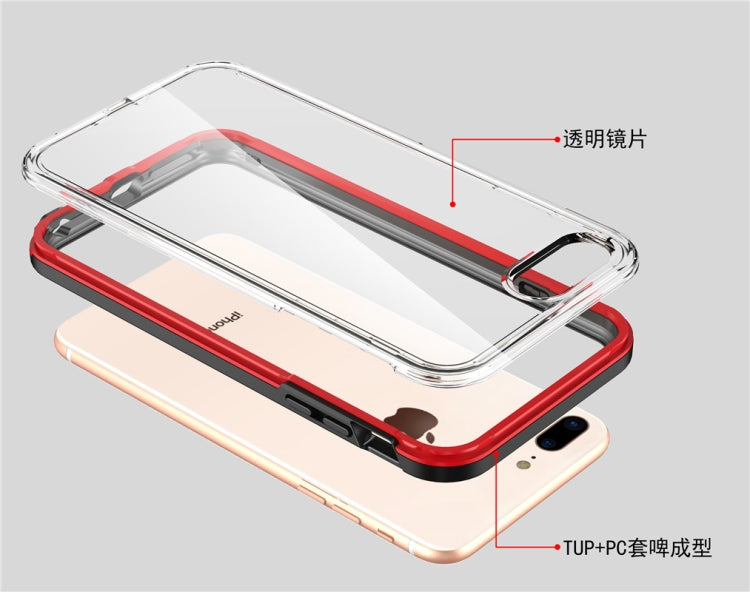 2 in 1 TPU+PC Solid Color Combination Case For iPhone 6 / 7 / 8