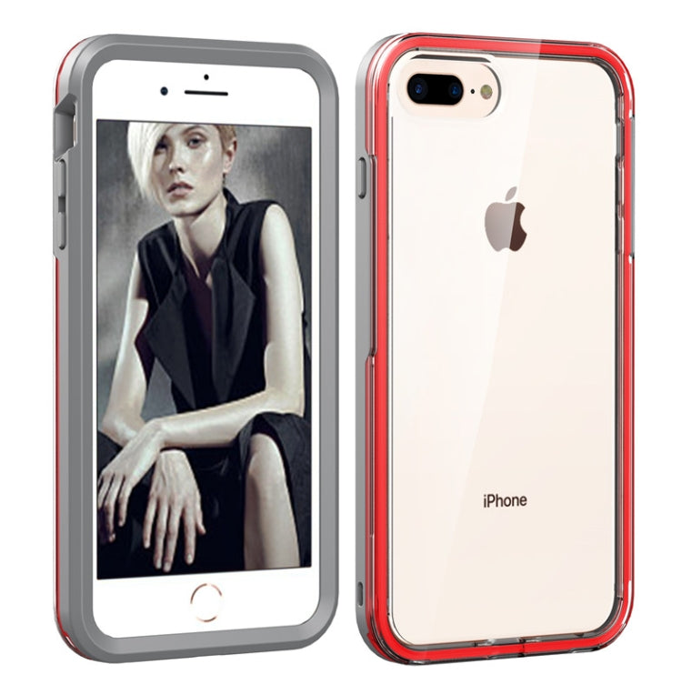 2 in 1 TPU+PC Solid Color Combination Case For iPhone 6 / 7 / 8