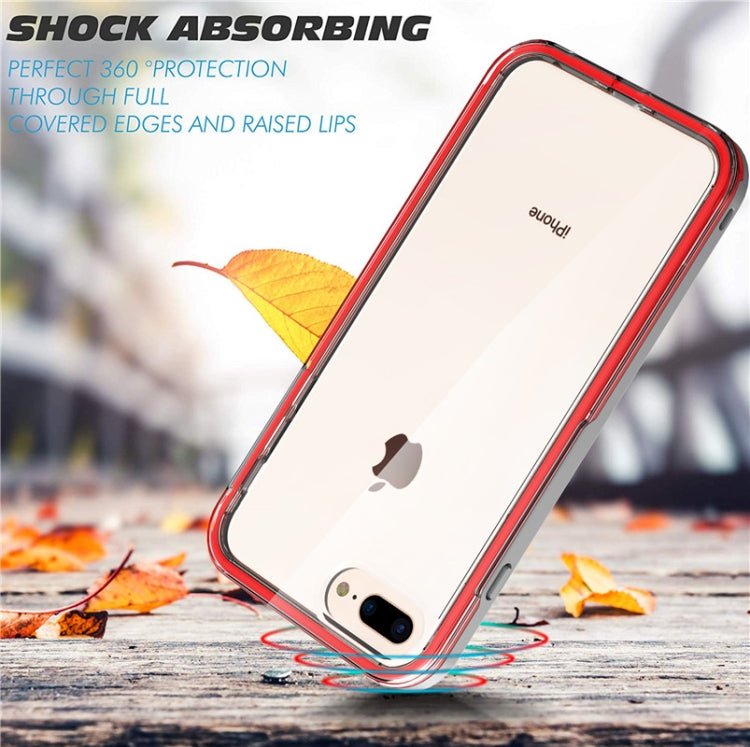 2 in 1 TPU+PC Solid Color Combination Case For iPhone 6 / 7 / 8