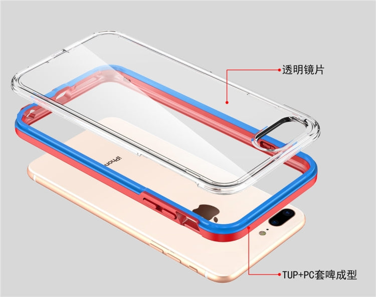 2 in 1 TPU+PC Solid Color Combination Case For iPhone 6 / 7 / 8