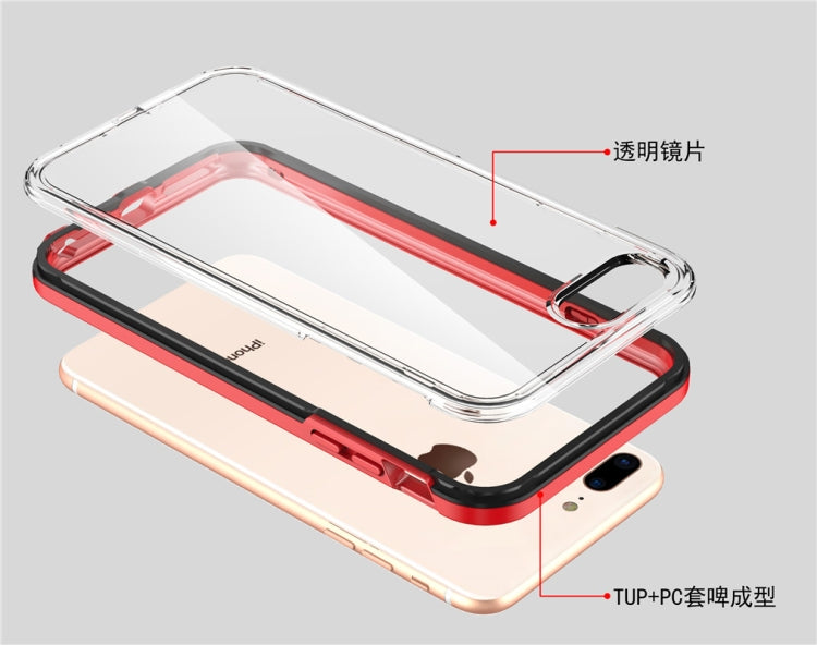 2 in 1 TPU+PC Solid Color Combination Case For iPhone 6 / 7 / 8