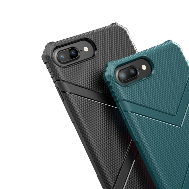 Diamond Shield TPU Drop Protection Case for iPhone 7 Plus / 8 Plus(Navy Blue)