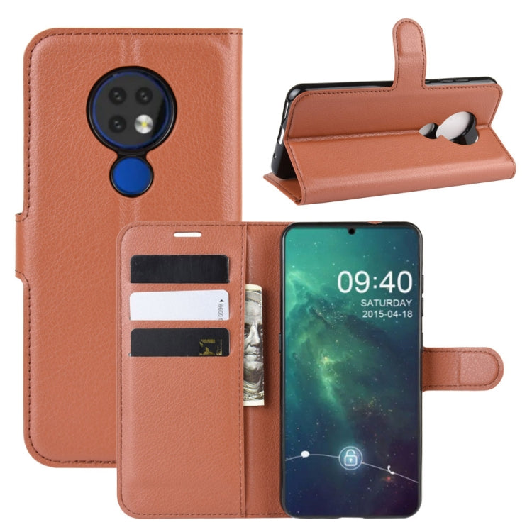 Litchi Texture Horizontal Flip Leather Case for Nokia 6.2, with Wallet & Holder & Card Slots