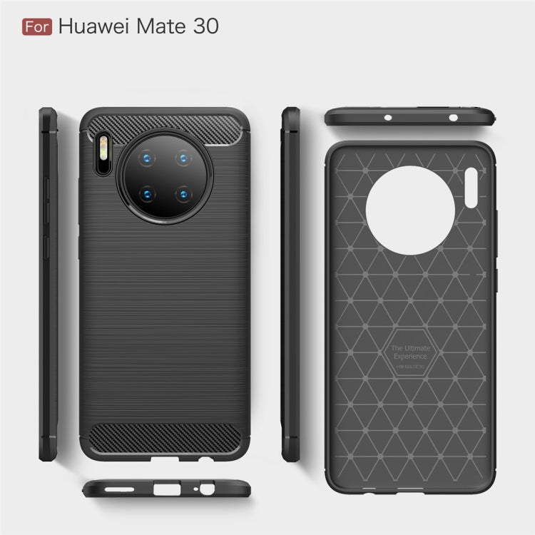 Brushed Texture Carbon Fiber TPU Case for Huawei Mate 30
