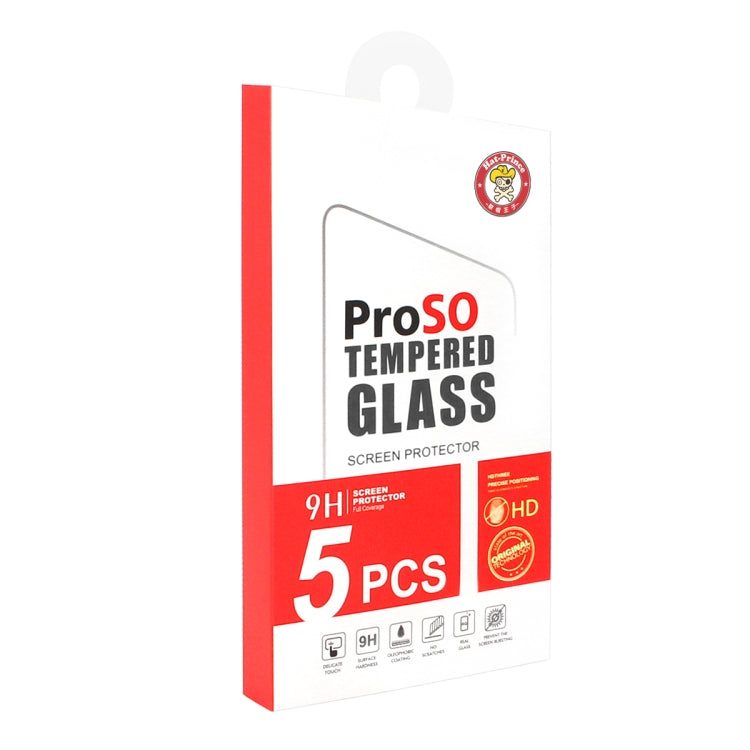 5 PCS ENKAY Hat-prince 0.26mm 9H 2.5D Curved Edge Tempered Glass Film for Xiaomi Redmi Note 8