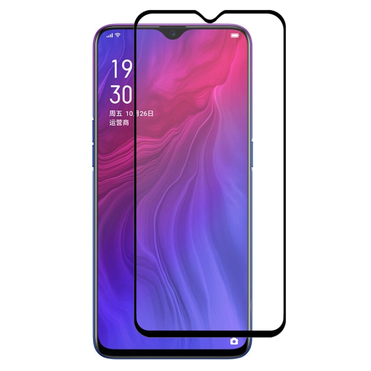 ENKAY Hat-prince Full Glue 0.26mm 9H 2.5D Tempered Glass Full Coverage Film for OPPO Reno Z / Realme X Lite / R17