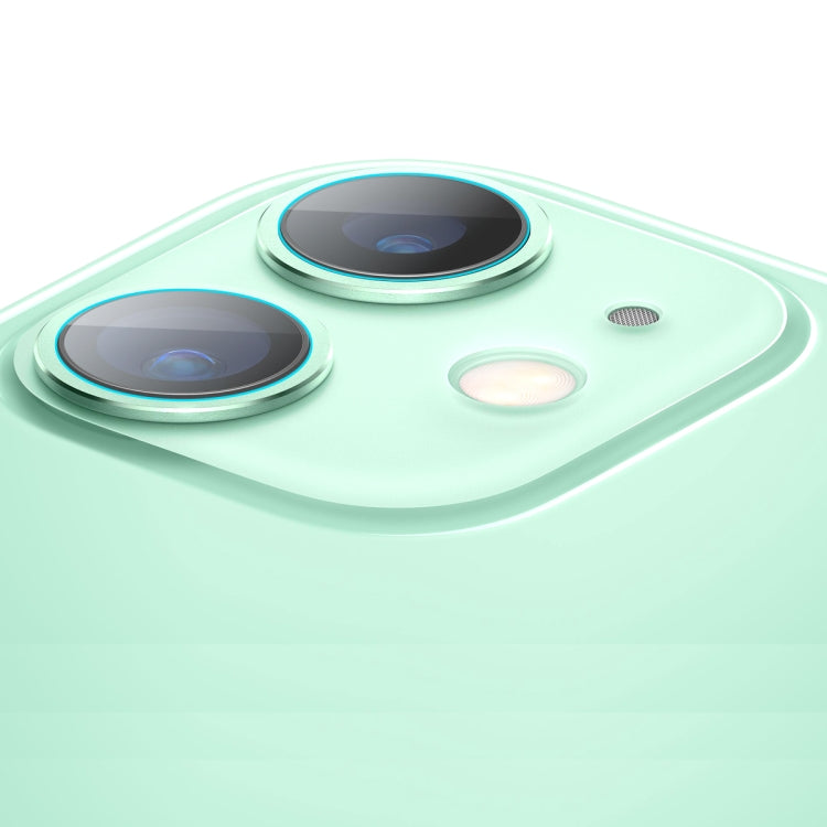 For iPhone 11 2pcs ENKAY Hat-Prince 0.2mm 9H 2.15D Round Edge Rear Camera Lens Tempered Glass Film